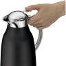 Вакуумный термокувшин THERMOS ALFI GLORY BLACK 1L со стеклянной колбой 464379